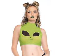 LEG AVENUE - Top de Malla Alien para Cultivo Verde, L