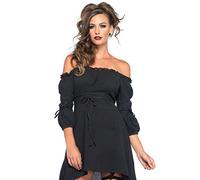 Leg Avenue Traje de la avenida de la pierna de la mujer campesina Vestido Negro Tamaño M/L