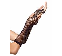 Leg Avenue- Triangle Net Fingerless Gloves Mujer, Color negro, Talla Única (EUR 36-40) (3240160100)