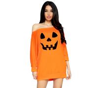 Leg Avenue Vestido de Calabaza Jersey Mujer Naranja, XS