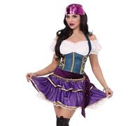 Leg Avenue Vestido de Tentadora de Cartas del Tarot Disfraz - Talla S - Multicolor