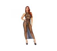 LEG AVENUE - VESTIDO EN RED CON ESPALDA DESCUBIERTA T.U.