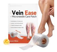 Leg Care Patch - Microneedle Varicose Vein Support Breathable Adhesive Tape Roll, Skin Maintenance Comfort Solution | Flexible Strip With Gentle Fit For Home Travel Daily Routine