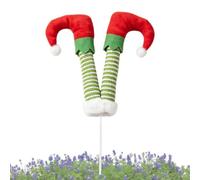 Leg Christmas Decoration White and Green Leg Ornament Striped