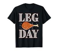 Leg Day, Funny Pilgrim Turkey Thanksgiving Costume Tee Camiseta