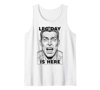 Leg Day Is Here Funny Gym Squat Quads Entrenamiento Piernas Entrenamiento Camiseta sin Mangas