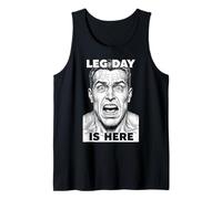 Leg Day Is Here Funny Gym Squat Quads Entrenamiento Piernas Entrenamiento Camiseta sin Mangas