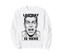 Leg Day Is Here Funny Gym Squat Quads Entrenamiento Piernas Entrenamiento Sudadera