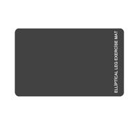 Leg Exerciser Mat, Non Slip Floor Protector, Trainer Rubber Mat, Durable Anti-Skid, Shock Absorbing Padding, Under Desk Elliptical Use, 23.62x16.93