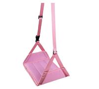 Leg Hammock for Airplane Travel, Footrest with Removable Support Base, Comfortable Feet Hanger, Oxford Cloth & Sponge, Long Flight Must-Have, Travel Accessory, 10.83x9.06 Inches