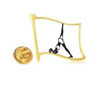 Leg Motion Yoga Girl Keep Healthy Sports - Pin de solapa de metal dorado