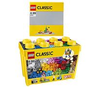 Leg o Classic 0698 10701 - Juego de 2 bloques de construcción grandes + placa base