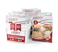 Legacy Premium Food Storage Long Term Gluten Free 72 Hour Emergency Food Kit: 32 Large Servings - 8 lbs Disaster Prepper Freeze Dried Meals - Disaster Insurance Supplies with 25 Year Shelf Life by
