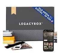 Legacybox Caja de digitalización de 3 artículos | Servicio de conservación de memoria | Convierte VHS a digital | Servicio de escaneo de fotos, diapositivas y negativos | Transferencia a la nube, USB