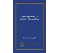 Legal aspects of the transfer of securities