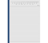 Legal Notebook: Legal Notepad with Date on Top | College Ruled Lined Writing Note Pads | Large 8.25" x 11", White Paper, 50 Sheets | Ideal for ... Court Clerk - Blue Hardcover / Hardback