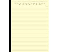 Legal Notebook: Legal Notepad with Date on Top | College Ruled Lined Writing Note Pads | Large 8.5" x 11", Cream Paper, 50 Sheets | Ideal for Lawyers, ... Paralegal, Attorney, Court Clerk - Brown