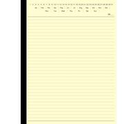 Legal Notebook: Legal Notepad with Date on Top | College Ruled Lined Writing Note Pads | Large 8.5" x 11", Cream Paper, 50 Sheets | Ideal for Lawyers, ... Paralegal, Attorney, Court Clerk - Black