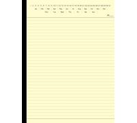 Legal Notebook: Legal Notepad with Date on Top | College Ruled Lined Writing Note Pads | Large 8.5" x 11", Cream Paper, 50 Sheets | Ideal for Lawyers, ... Court Clerk - Black Hardcover / Hardback