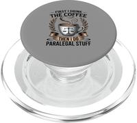 Legal Profesional Paralegal Amante del Café Law Office Humor PopSockets PopGrip para MagSafe