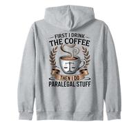 Legal Profesional Paralegal Amante del Café Law Office Humor Sudadera con Capucha