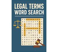 Legal Terms Word Search Puzzle Book: Word Search Puzzles with Easy to Read Print about Contracts, Court Cases, Legal Rights, and More | 6x9 inches, ... Gift for Law Students, Attorneys, and more
