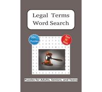 Legal Terms Word Search Puzzle book: Word Search with Easy to Read Print about Legal, Court, Law and more | 6x9 inches, 110 pages | 50+ Puzzles...Gifts for Vacations, Holidays and free Time