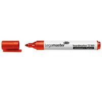 Legamaster 7-110502 - Pack de 10 rotuladores de fácil borrado, color rojo