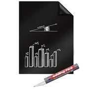 Legamaster 7-159200 - Pack de 25 hojas de lámina electrostática, 60 x 80 cm, color negro
