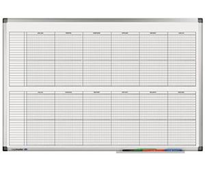 Legamaster 7 - 414000 magnético Proyecto planificador Premium para, objetos de hasta 20 personas, 90 x 60 cm