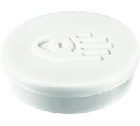 Legamaster Imán redondo, diámetro de 20 mm, fuerza de sujeción: 250 g, color blanco (10 unidades), 1 paquete de 10 unidades