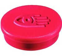 Legamaster Imán redondo, diámetro de 20 mm, fuerza de sujeción: 250 g, color rojo (10 unidades)
