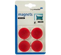 Legamaster Imanes C y C Blister, aprox. 1000 g, 35 mm, color rojo