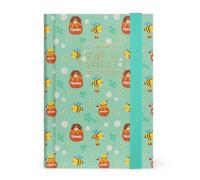 Legami - Agenda diaria 2025, 12 meses pequeña fotográfica, agenda de enero de 2025 a diciembre de 2025, cierre con elástico, planificador mensual de enero 2026, agenda telefónica, 9,5 x 13,5 cm, abeja