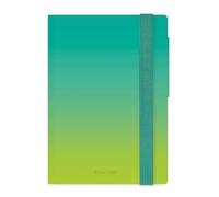 Legami - Agenda diaria 2026-2027, Shades of Green, 16 meses, pequeño, de septiembre de 2026 a diciembre de 2027, cierre con elástico