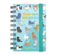 Legami - Agenda diaria con espiral pequeña 2026, Kitty, 12 meses pequeña, cierre con elástico, agenda de enero 2026 a diciembre de 2026, en papel FSC certificado, 8,5 x 13 cm