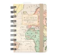 Legami - Agenda diaria con espiral pequeña 2026, Travel, 12 meses pequeña, cierre con elástico, agenda de enero 2026 a diciembre de 2026, en papel FSC certificado, 8,5 x 13 cm