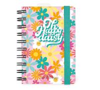 Legami - Agenda diaria con espiral Small 2026, Daisy, 12 meses pequeña, cierre con elástico, agenda de enero 2026 a diciembre de 2026, en papel FSC certificado, 8,5 x 13 cm