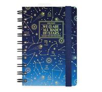 Legami - Agenda diaria con espiral Small 2026, Stars, 12 meses pequeña, cierre con elástico, agenda de enero 2026 a diciembre de 2026, en papel FSC certificado, 8,5 x 13 cm