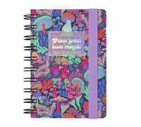 Legami - Agenda diaria en espiral pequeña, 12 meses, diario de enero de 2025 a diciembre de 2025, planificador plegable 2025/2026, cierre con elástico, bolsillo final, libreta de direcciones, 8,5 x 13