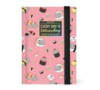Legami - Agenda diaria fotográfica Small 2026, Sushi Cat, 12 meses, cierre con elástico, agenda de enero de 2026 a diciembre de 2026, en papel FSC certificado, 9,5 x 13,5 cm