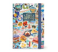 Legami - Agenda fotográfica diaria 2026-2027, Travel Stickers, 16 meses, mediano, de septiembre de 2026 a diciembre de 2027, cierre con goma elástica, papel con certificación FSC, 12 x 18 cm