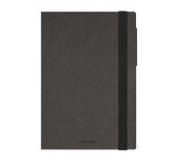 Legami - Agenda semanal 2025-2026, Deep Graphite, 16 meses Medium, Agenda de septiembre 2025 a diciembre 2026, Cierre elástico, Papel certificado FSC, con Agenda mensual, 12 x 18 cm