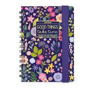 Legami - Agenda semanal con espiral Small 2026, Flowers, 12 meses pequeña, cierre con elástico, agenda de enero de 2026 a diciembre de 2026, en papel FSC certificado, 8,5 x 13 cm