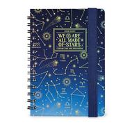 Legami - Agenda semanal con espiral Small 2026, Stars, 12 meses pequeña, cierre con elástico, agenda de enero de 2026 a diciembre de 2026, en papel FSC certificado, 8,5 x 13 cm