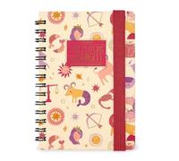 Legami - Agenda semanal con espiral Small 2026, Zodiac, 12 meses pequeño, cierre con elástico, agenda de enero de 2026 a diciembre de 2026, de papel FSC certificado, 8,5 x 13 cm