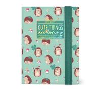 Legami - Agenda semanal fotográfica Mini 2026, Hedgehog, 12 meses, agenda incluida, cierre con elástico, agenda de enero de 2026 a diciembre de 2026, en papel FSC certificado, 8 x 11 cm