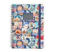 Legami - Agenda Semanal Large 2026 con Espiral, 12 Meses, Travel Stickers, Cierre elástico, Diario de Enero 2026 a Diciembre 2026, Papel Certificado FSC, 15 x 21 cm