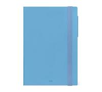 Legami - Agenda Semanal Medium con Cuaderno 2026, Retro Blue, 12 meses, Cierre elástico, Enero 2026-Diciembre 2026, Papel Certificado FSC, 12 x 18 cm