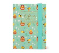 Legami - Agenda Semanal Mini 2025, 12 Meses, Cierre Con Elástico, de Enero a Diciembre, en Papel FSC Certificado, Bee